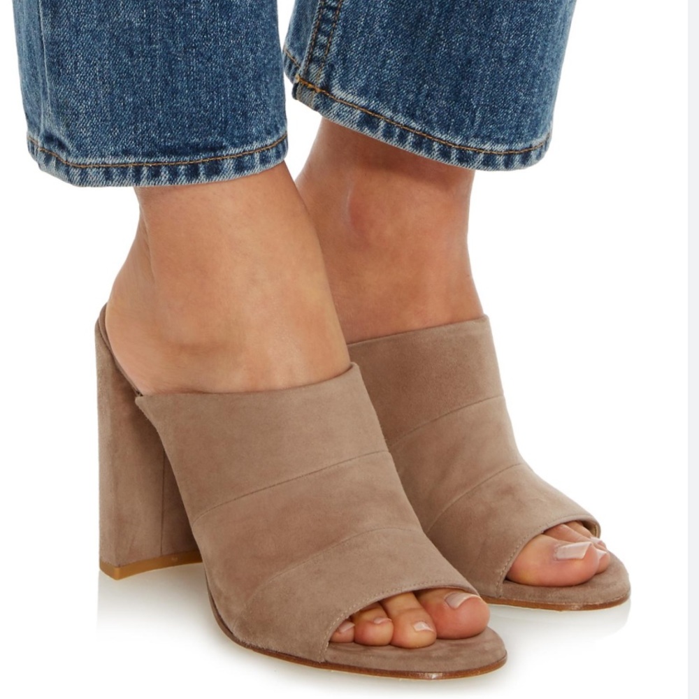 Stuart Weitzman Suede Sequel Heel - image 1